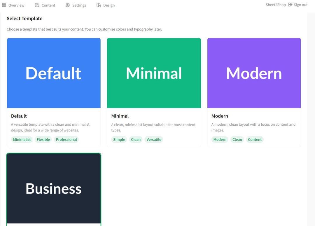Choose Your Professional Template